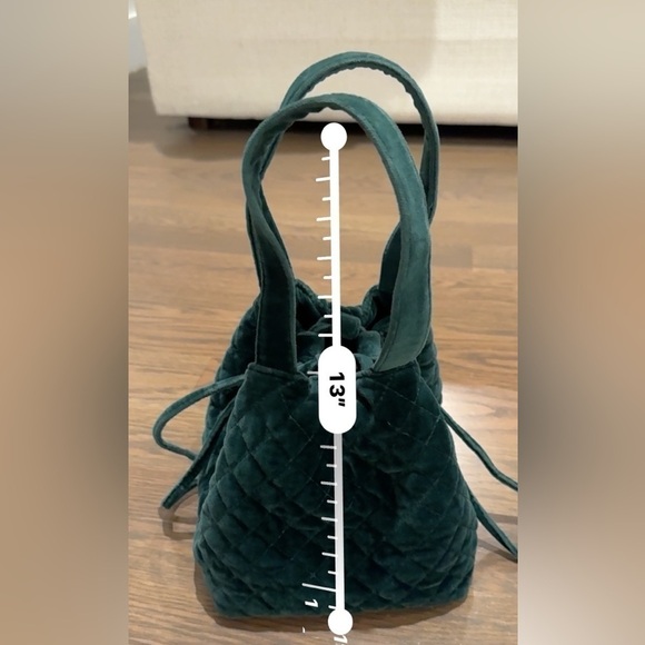 GAP Green Velvet Diamond Purse vintage - Picture 5 of 5